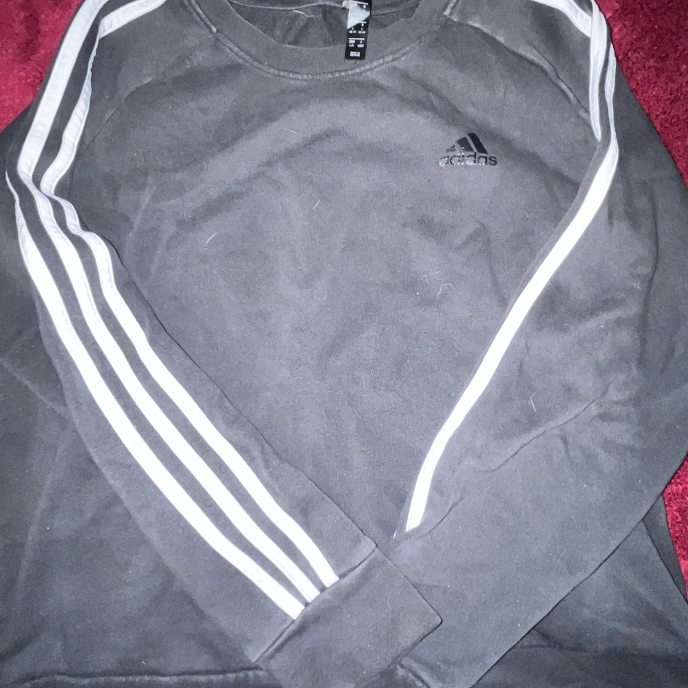 Adidas Gray Crewneck Sweater